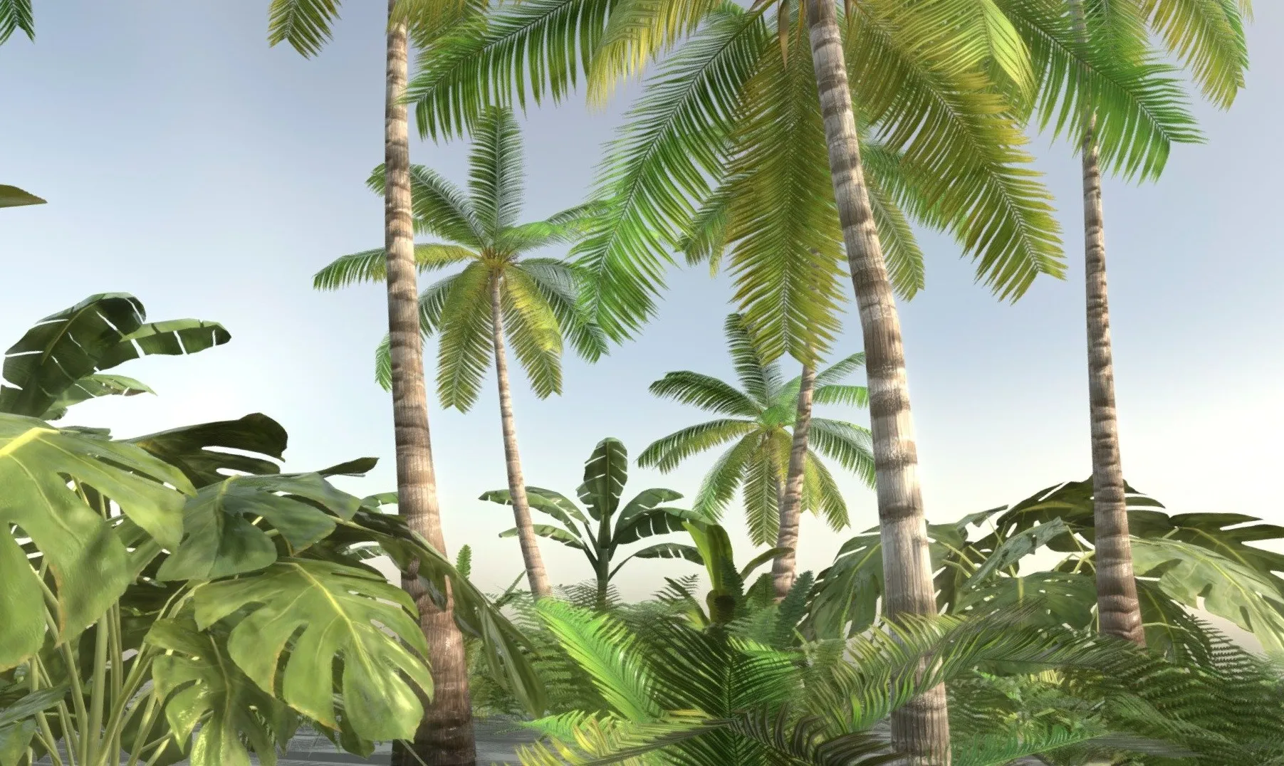PBR Game 3D Models – Tropical Vegetation
