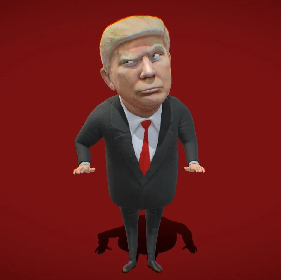 PBR Game 3D Models – Trump