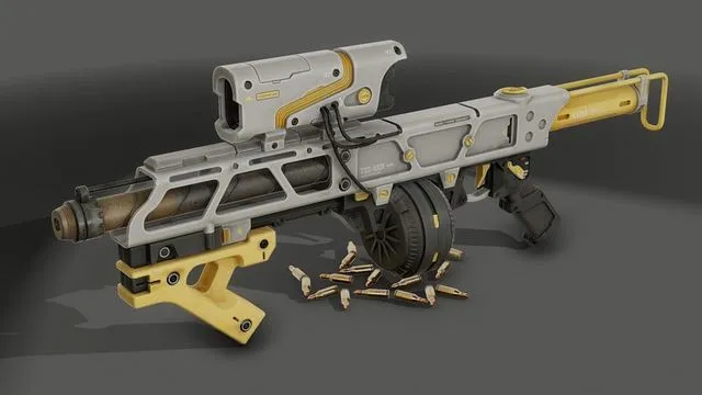 PBR Game 3D Models – TSS SMG submachine gun