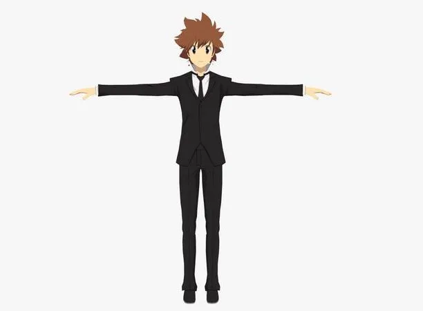 PBR Game 3D Models – Tsuna Sawada – Katekyo Hitman Reborn