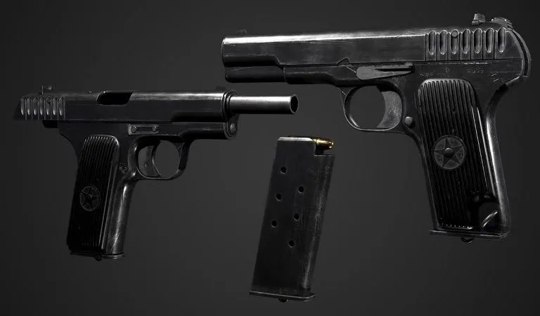 PBR Game 3D Models – TT Tokarev Pistol