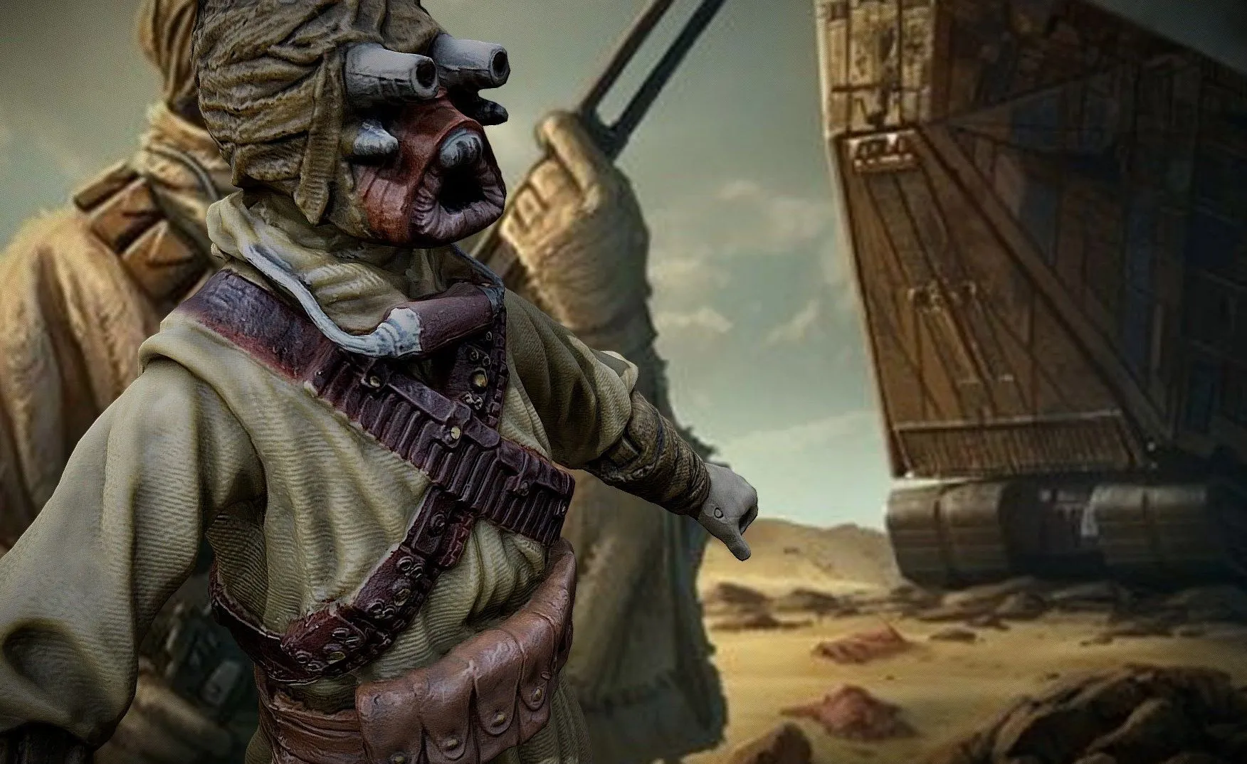 PBR Game 3D Models – Tusken Raider Iphone Scaniverse