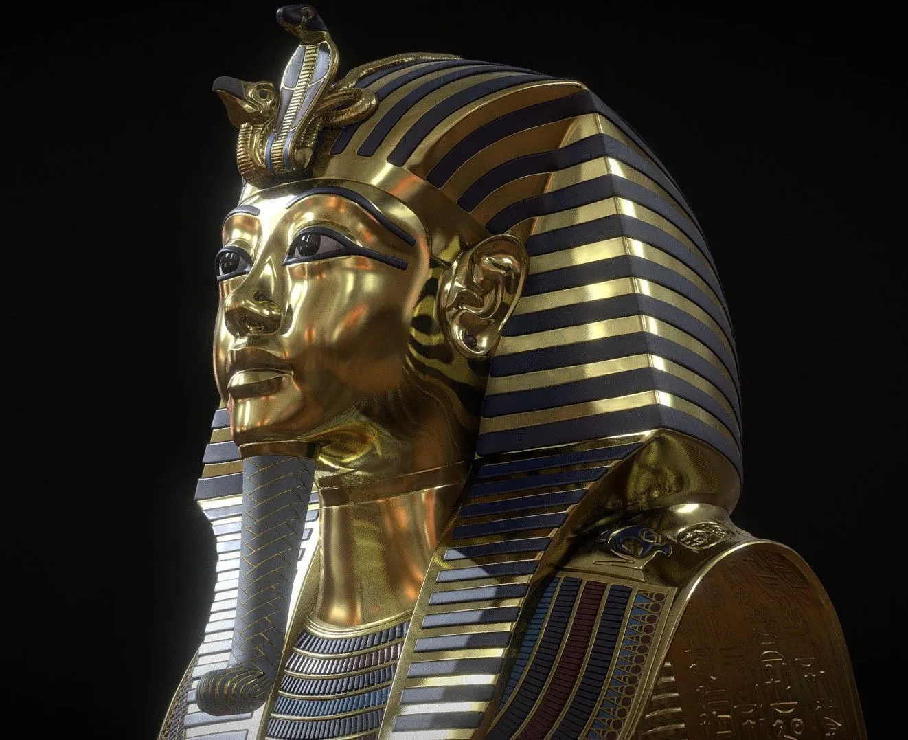 PBR Game 3D Models – Tutankhamuns Mask V4
