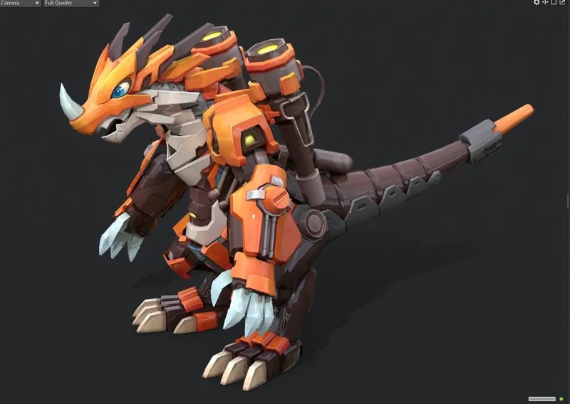 PBR Game 3D Models – Tyrannosaurus robot
