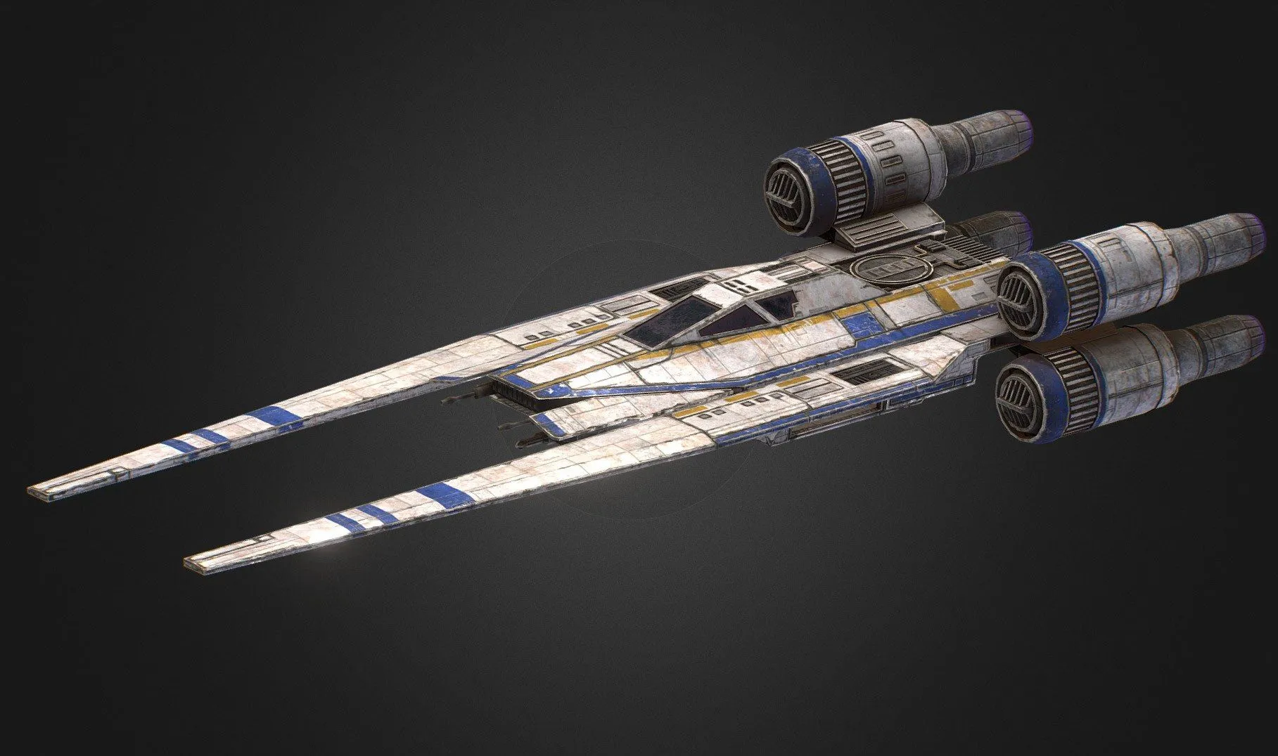 PBR Game 3D Models – Ut 60D U Wing