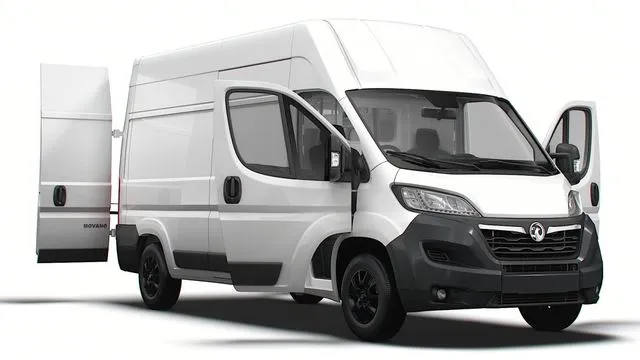 PBR Game 3D Models – Vauxhall Movano Van L3H3 HQ Interior 2023