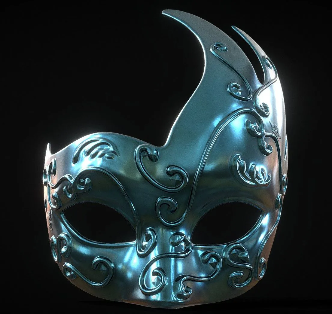 PBR Game 3D Models – Venetian Mask I