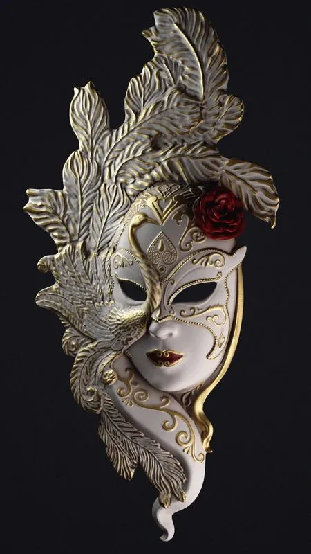 PBR Game 3D Models – Venetian mask