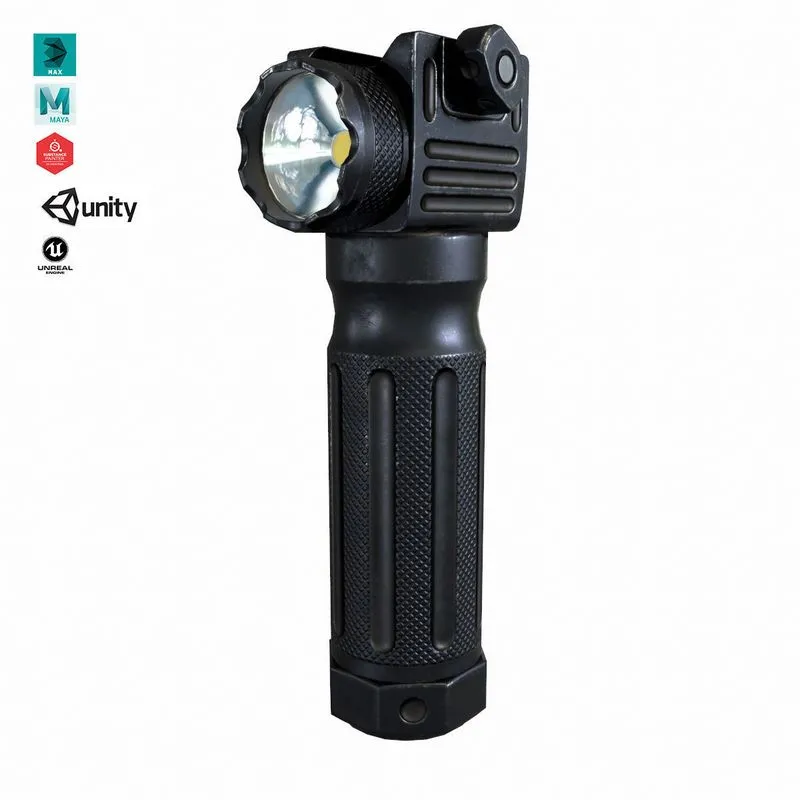 PBR Game 3D Models – Vertical Foregrip Set-01