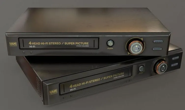 PBR Game 3D Models – VHS Player