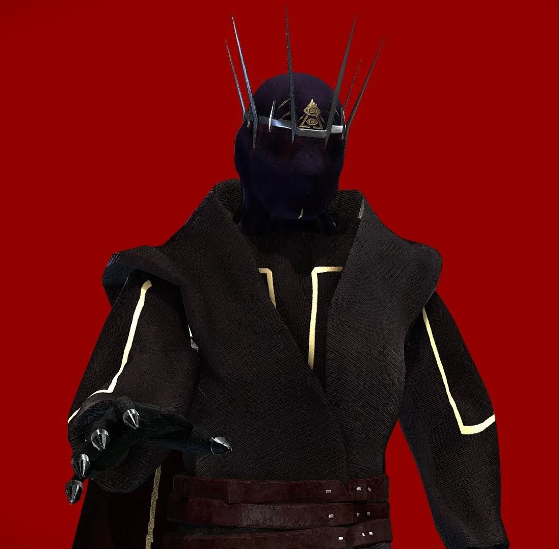 PBR Game 3D Models – Villian Diety