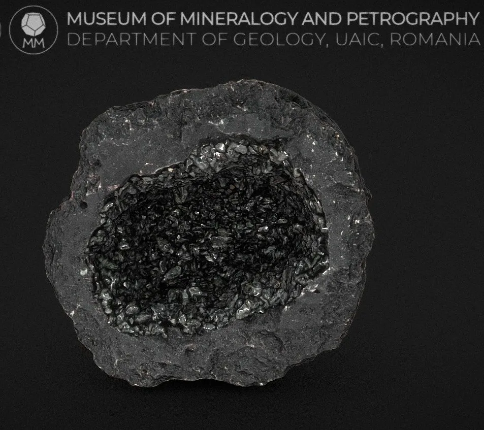 PBR Game 3D Models – Volcanic Bomb With Synthetic Crystals Inside B