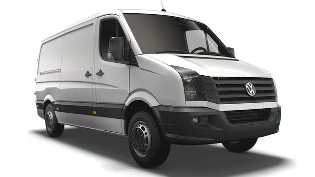 PBR Game 3D Models – Volkswagen Crafter Van L2H1 2016