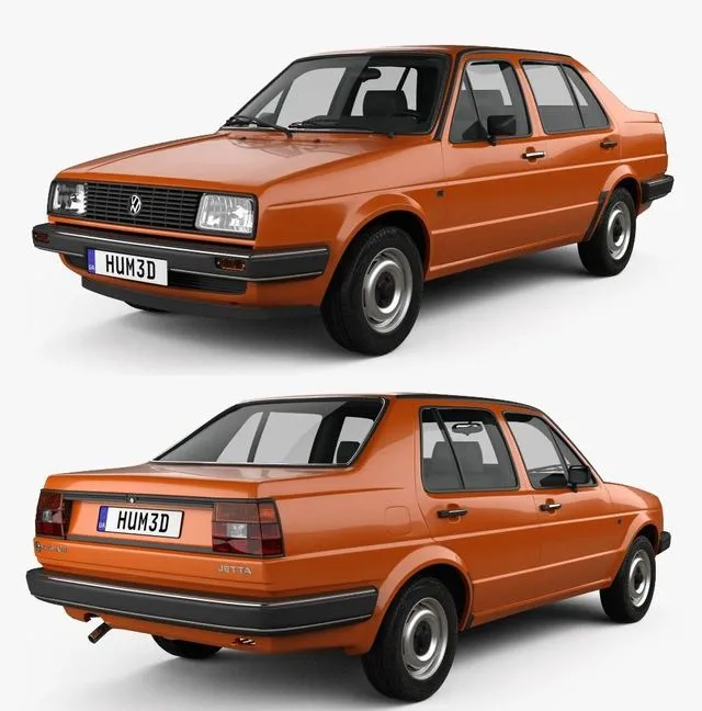 PBR Game 3D Models – Volkswagen Jetta 1984