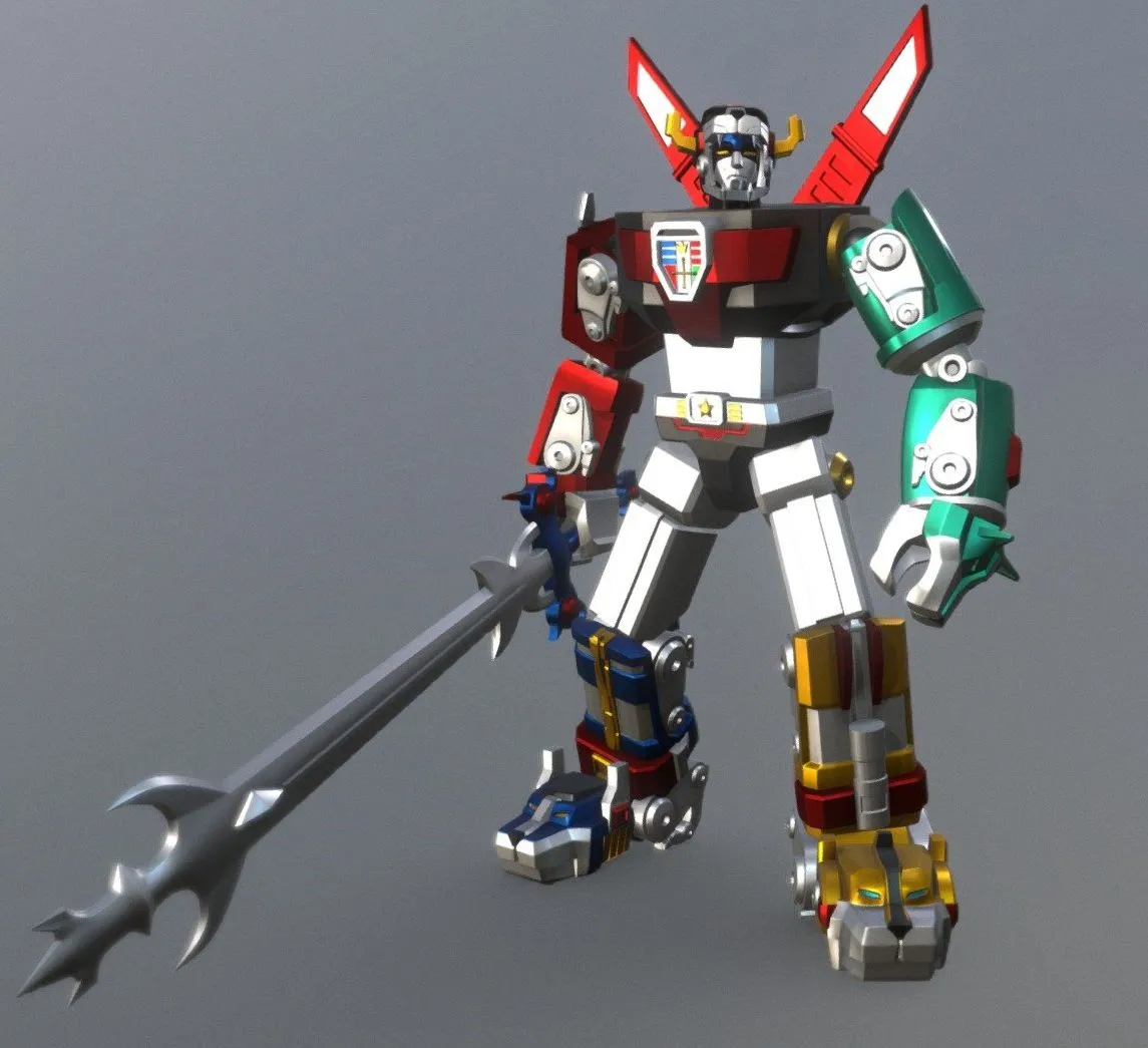 PBR Game 3D Models – Voltron 1984