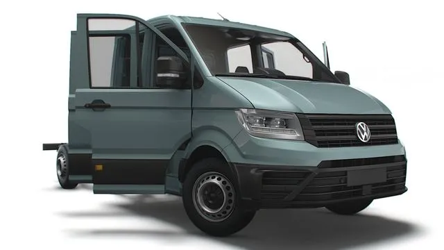 PBR Game 3D Models – VW Crafter Chassis SingleCab L2 HQInterior 2023