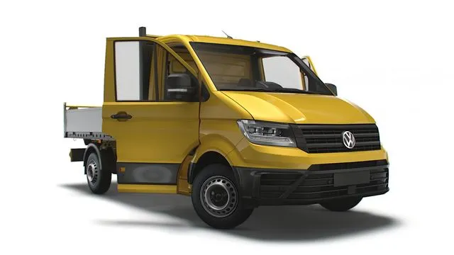 PBR Game 3D Models – VW Crafter Single Cab Tipper HQ Interior 2023