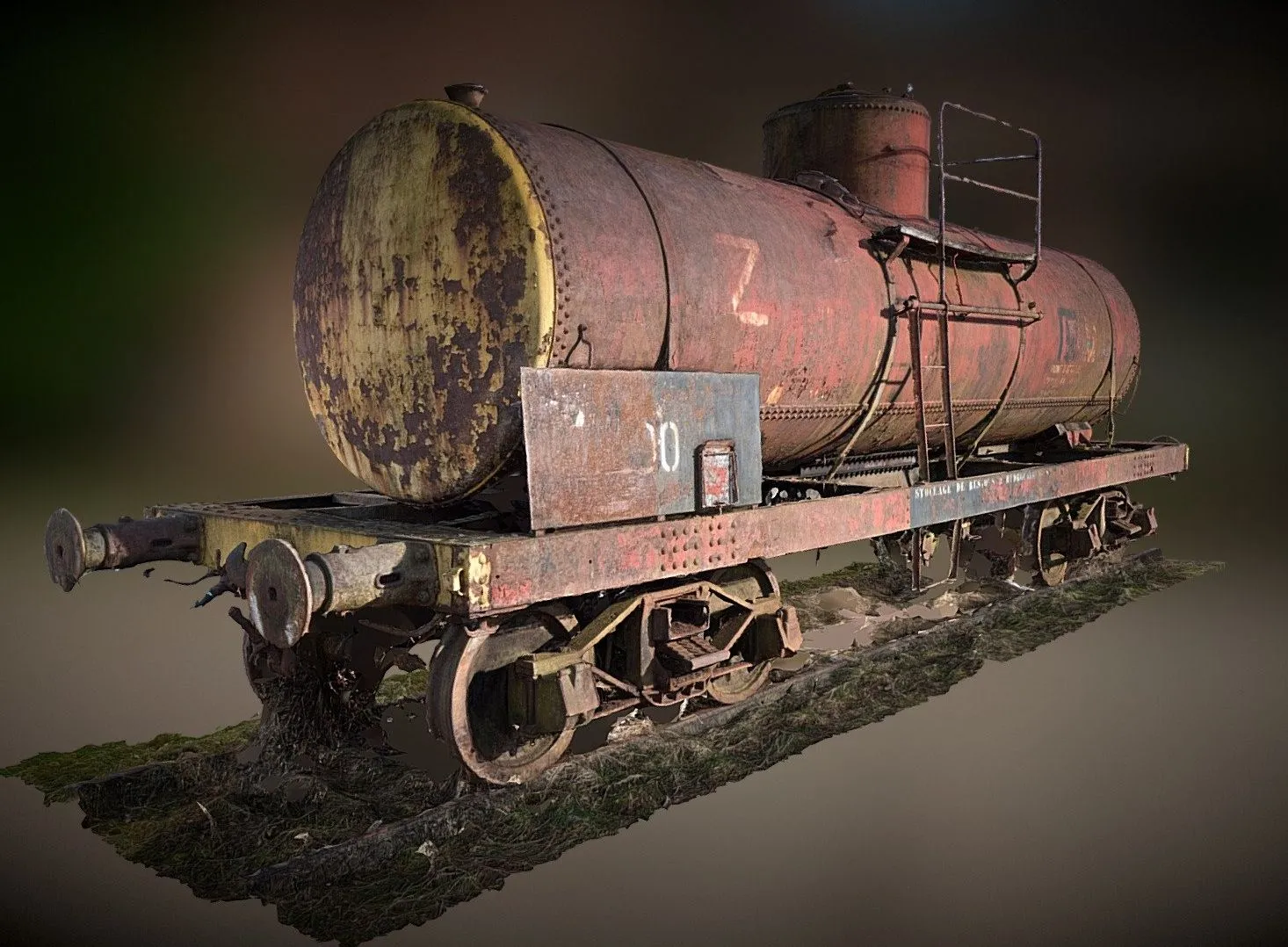 PBR Game 3D Models – Wagon Citerne