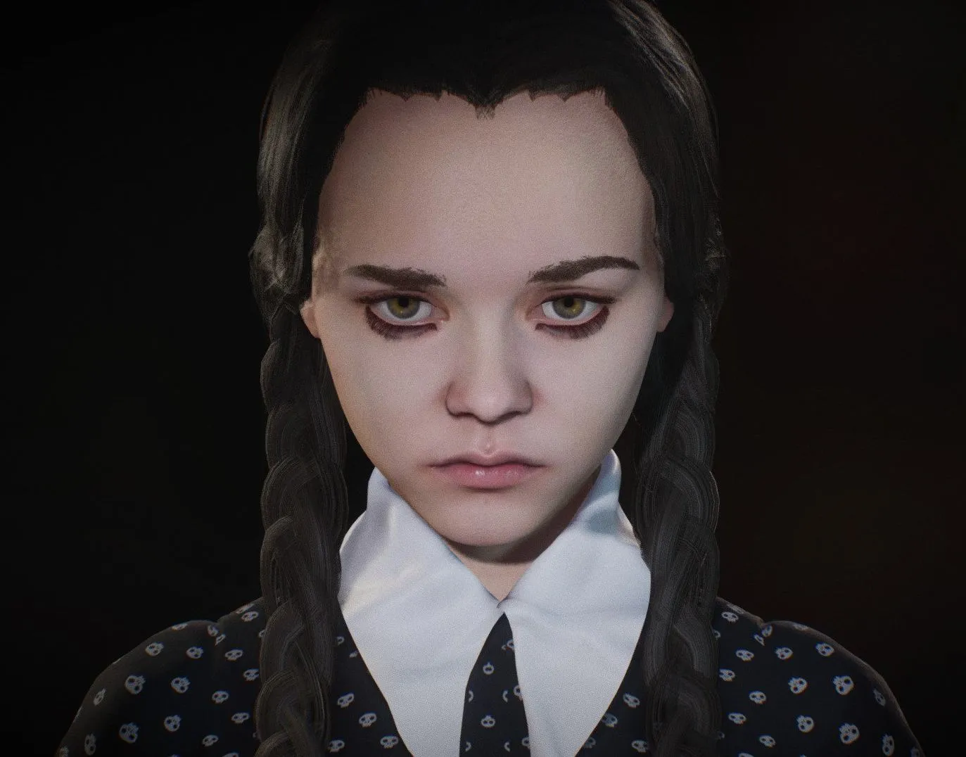 PBR Game 3D Models – Wednesday Addams