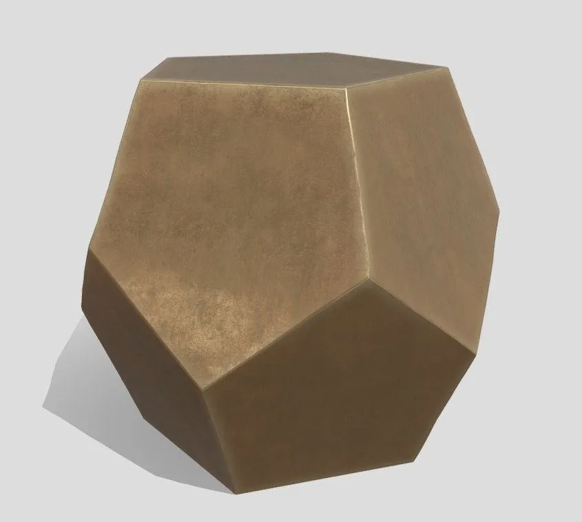 PBR Game 3D Models – West Elm Gem Cut Side Table