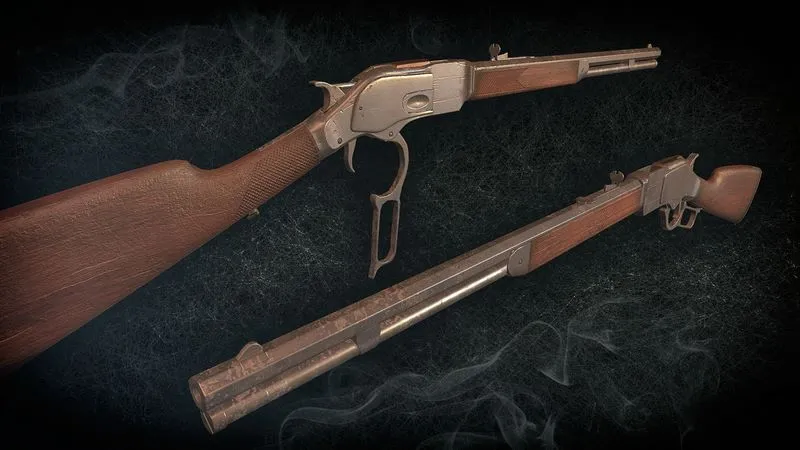 PBR Game 3D Models – Winchester 1873