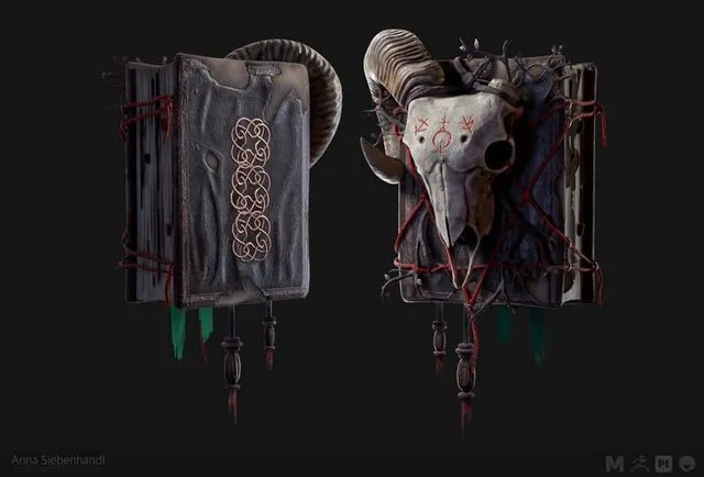 PBR Game 3D Models – Witchery Book