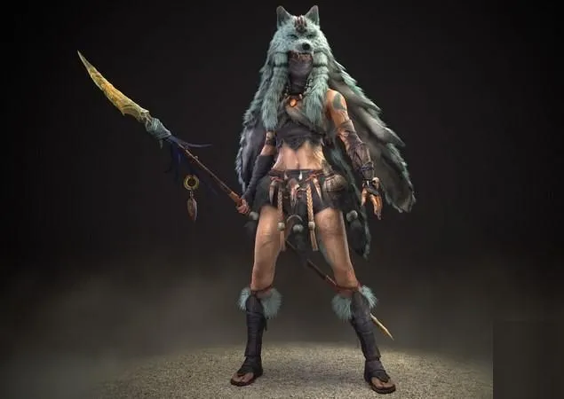 PBR Game 3D Models – Wolf Girl Su