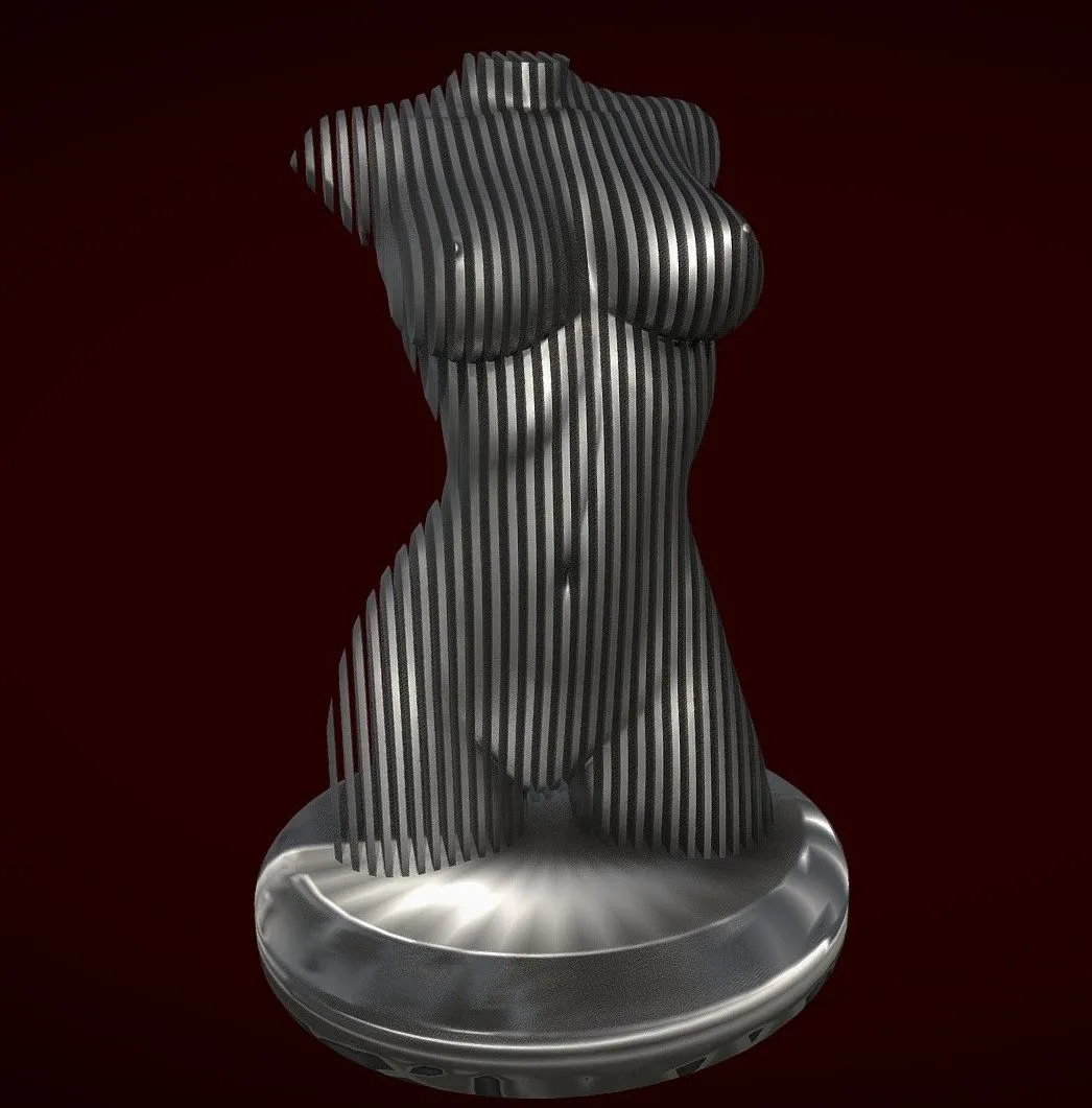 PBR Game 3D Models – Women Sculpture 3D Print Model