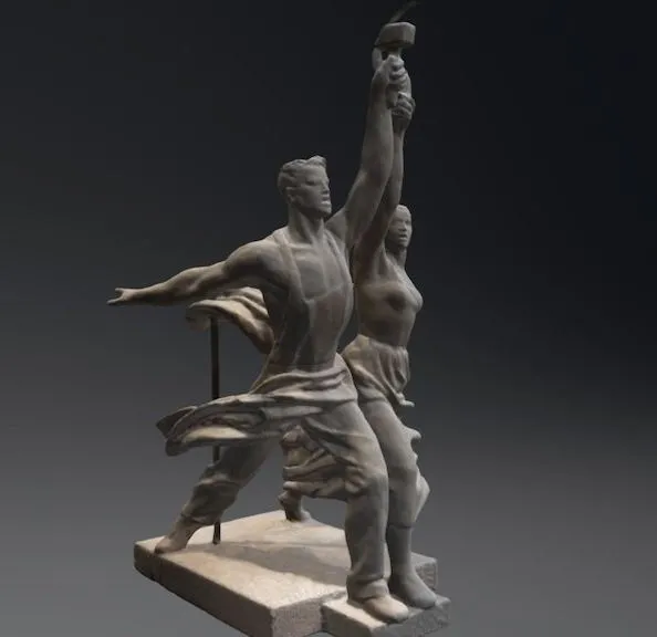 PBR Game 3D Models – Worker And Kolkhoz Woman Lowpoly Model