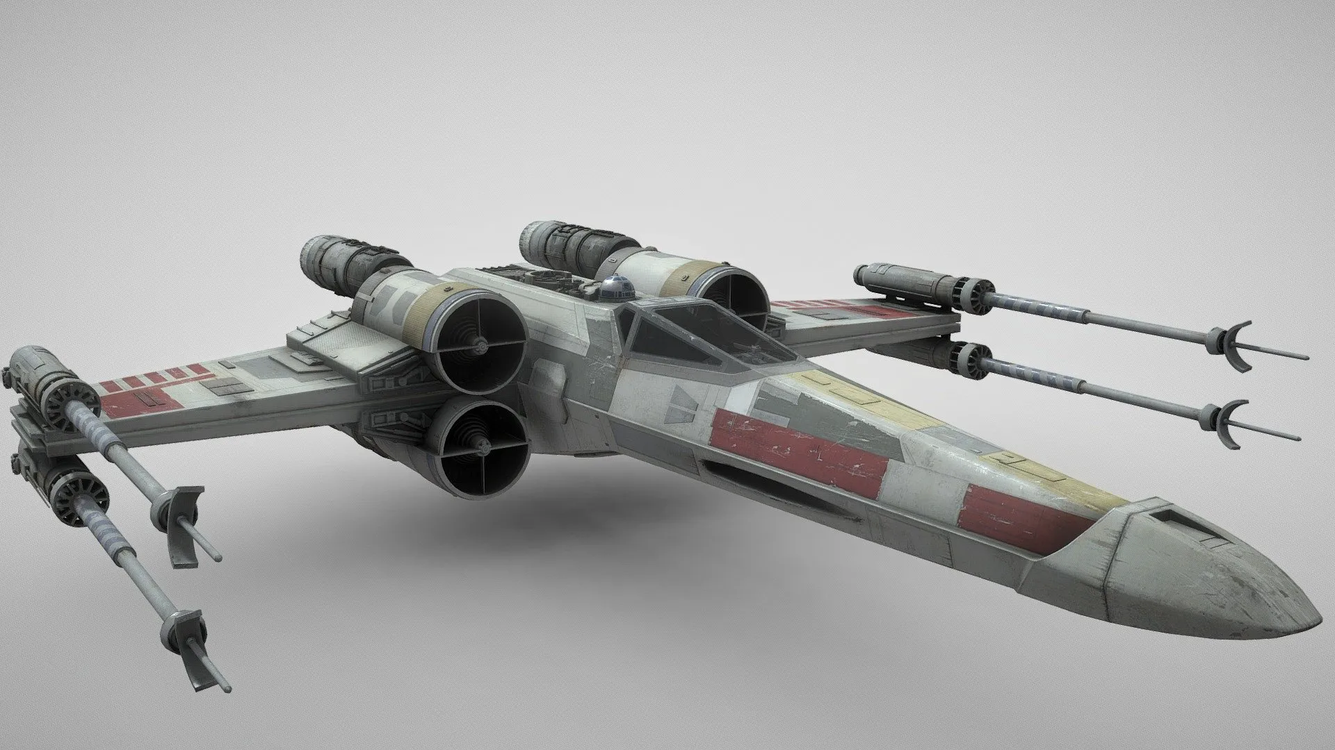 PBR Game 3D Models – X Wing Textures Update