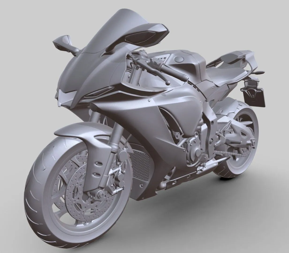 PBR Game 3D Models – Yamaha Yzf R1 2020 Sportbike Ready To Print Stl