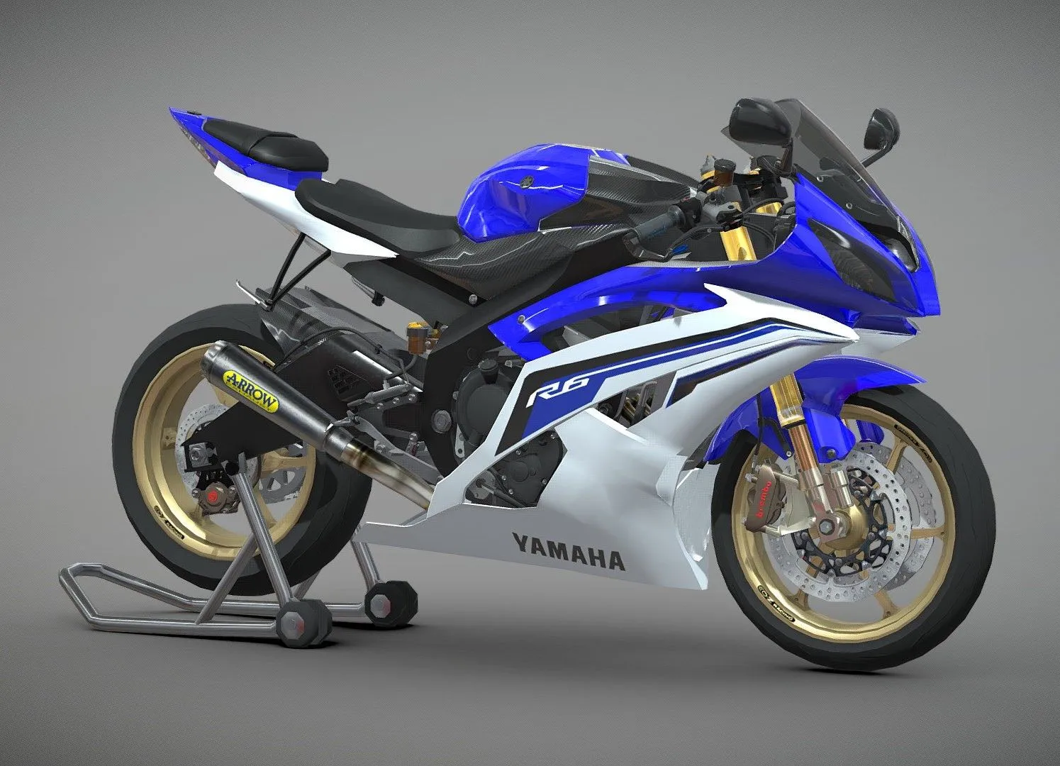 PBR Game 3D Models – Yamaha Yzf R6 Modification