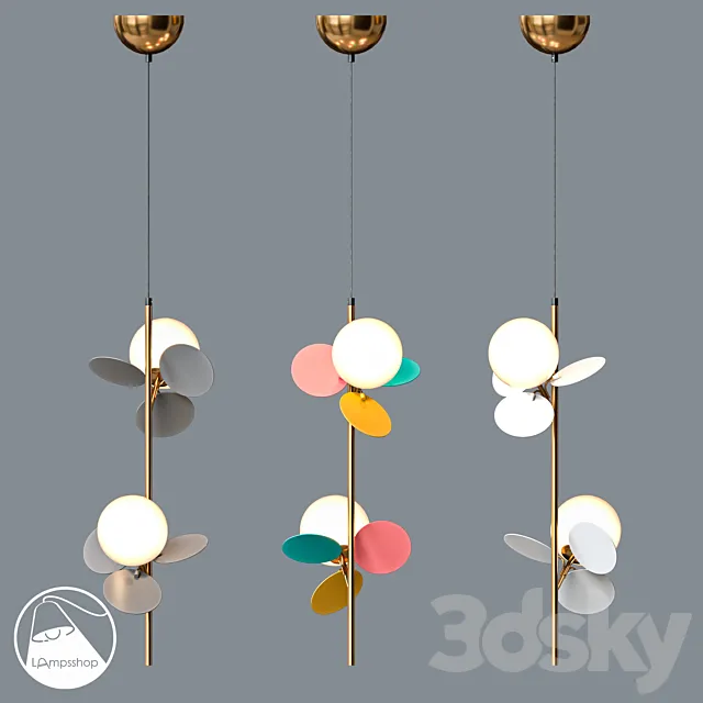 PDL2182 Chandelier Lauren B 3DS Max Model