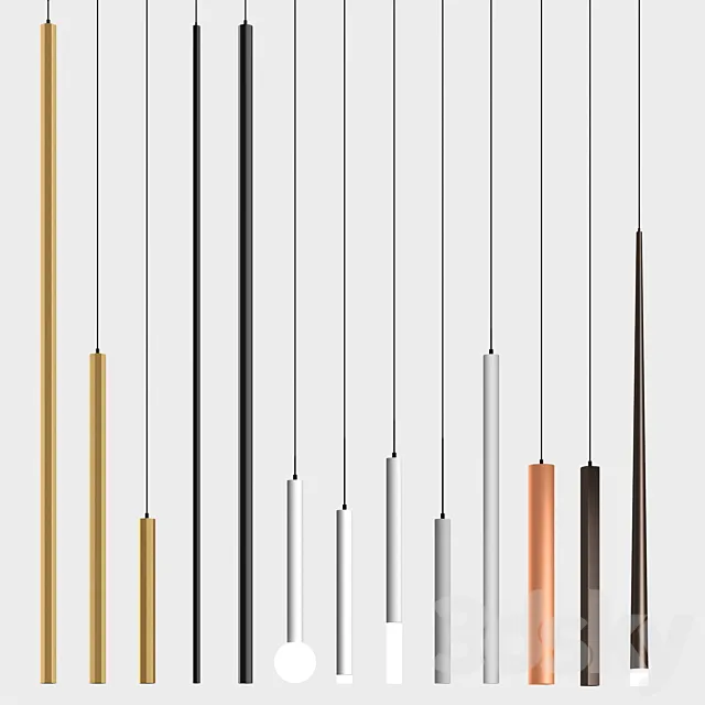 PDNT Locus + Octo + Quatro + Conoos lamp Series (Centersvet) 3ds Max