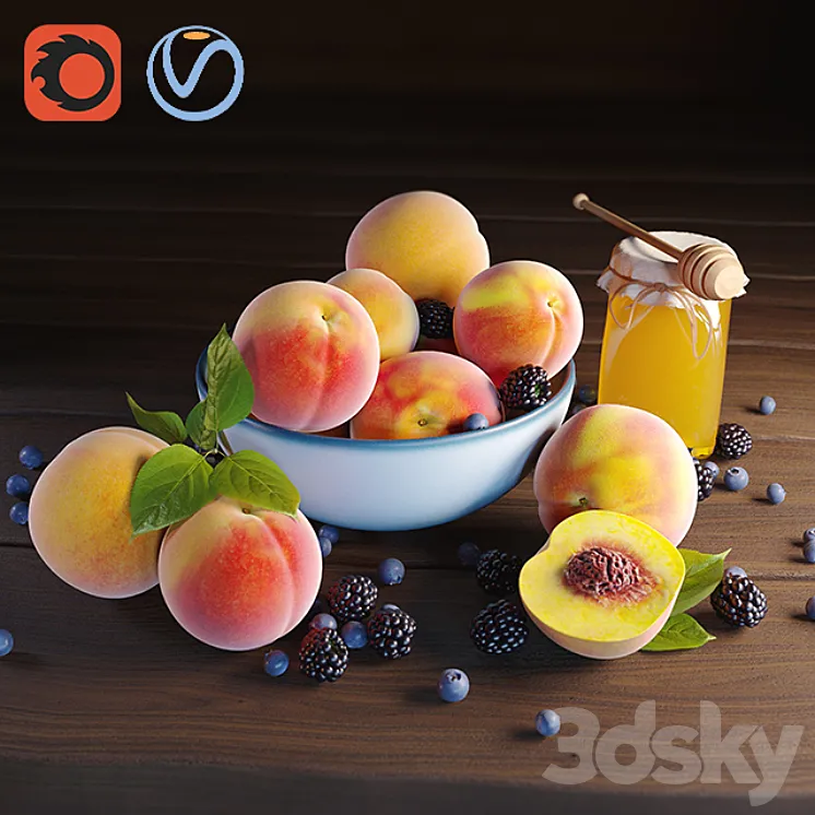 peaches 3DS Max
