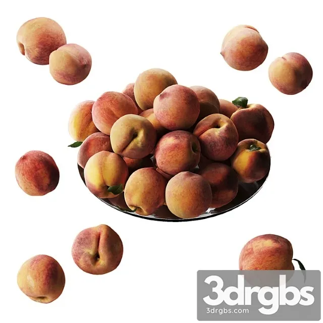 Peaches on a plate 3dsmax Download