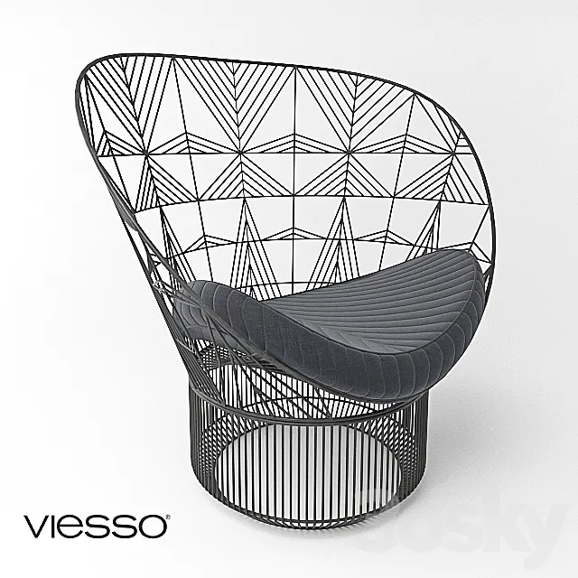 Peacock Lounge Chair 3ds Max