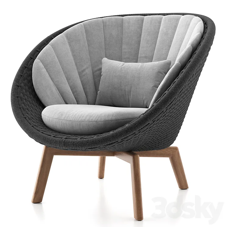 Peacock Lounge Chair 3DS Max Model