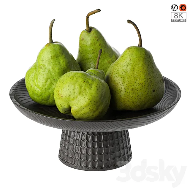 Pears in a bowl 3DSMax File