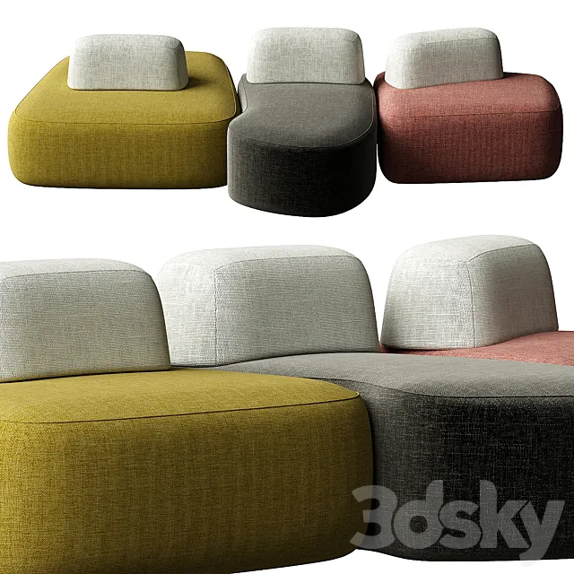 Pebble sofa 3DSMax File