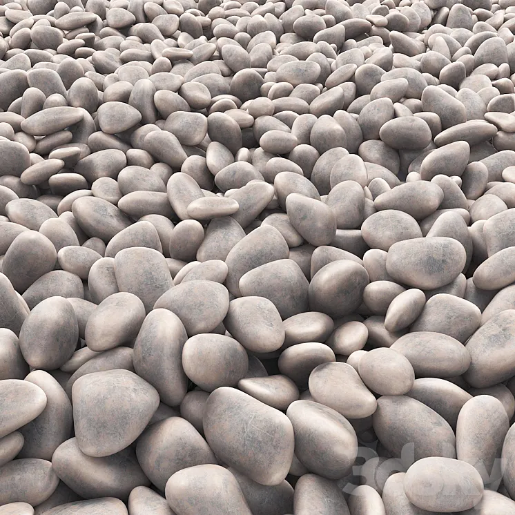 Pebbles brown 3DS Max