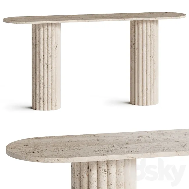 Peca Jalisco Rima Travertine Console 3ds Max