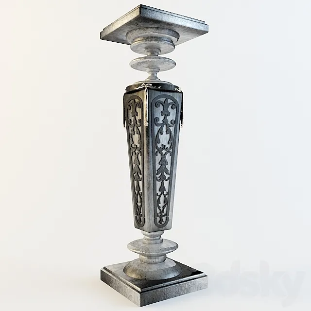 Pedestal-Colonna 3ds Max