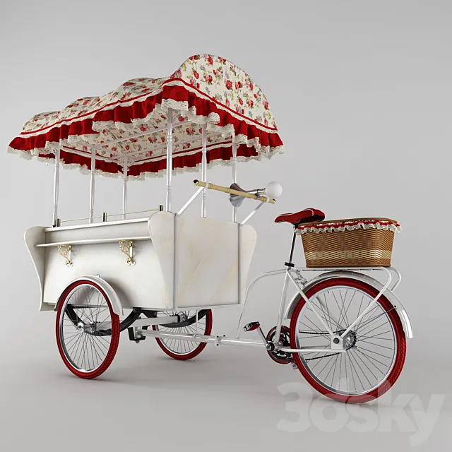 Pedicabs VELOPOINT PARIS 3DS Max Model