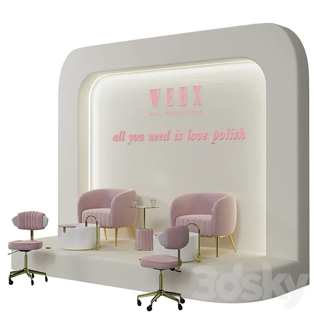 Pedicure beauty salon 2 3dsMax Model