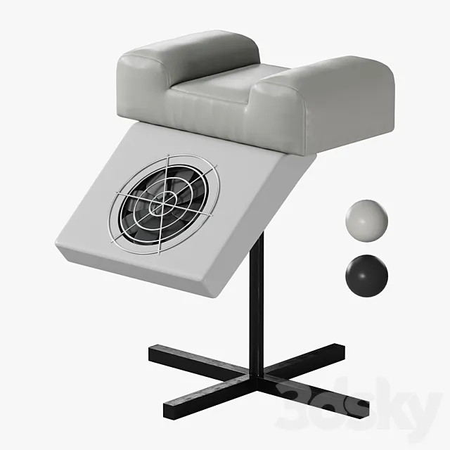 Pedicure stand with Neobeauty vacuum cleaner 3ds Max