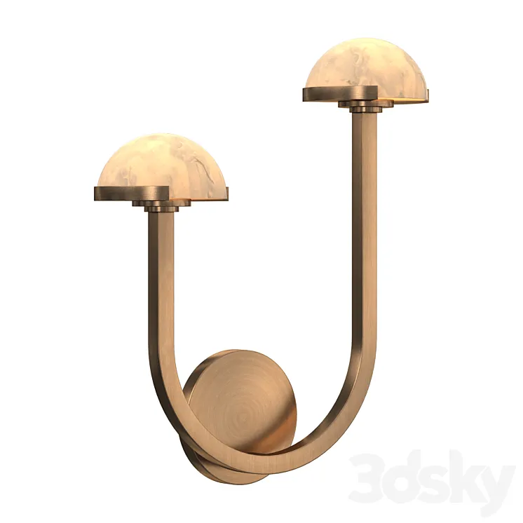 PEDRA DOUBLE SCONCE 3DS Max