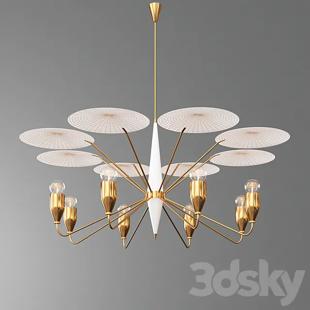 Peggy Modern Chandelier 3ds Max