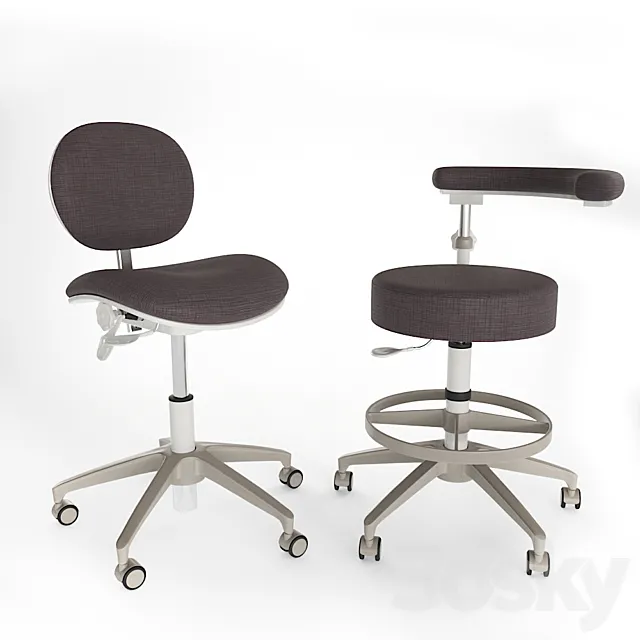 Pelton Crane dental stools 3ds Max