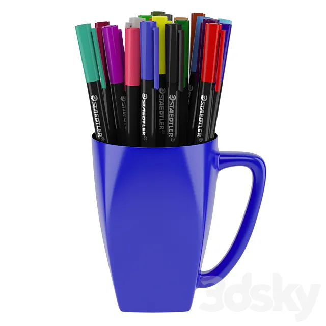 Pen holder 3DS Max Model